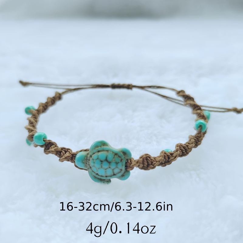 Bohemian Style Turquoise Turtle & Starfish Bracelet
